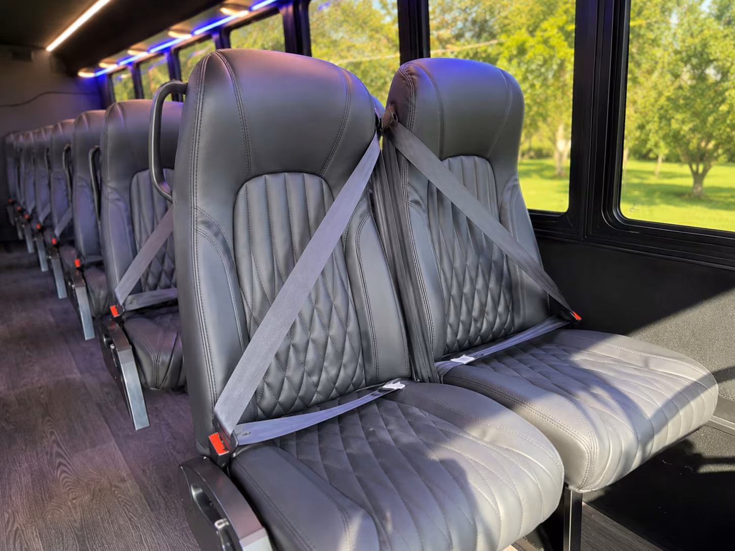 18 passenger minibus interior