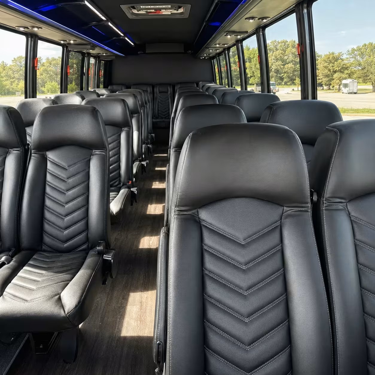 25 passenger minibus inside