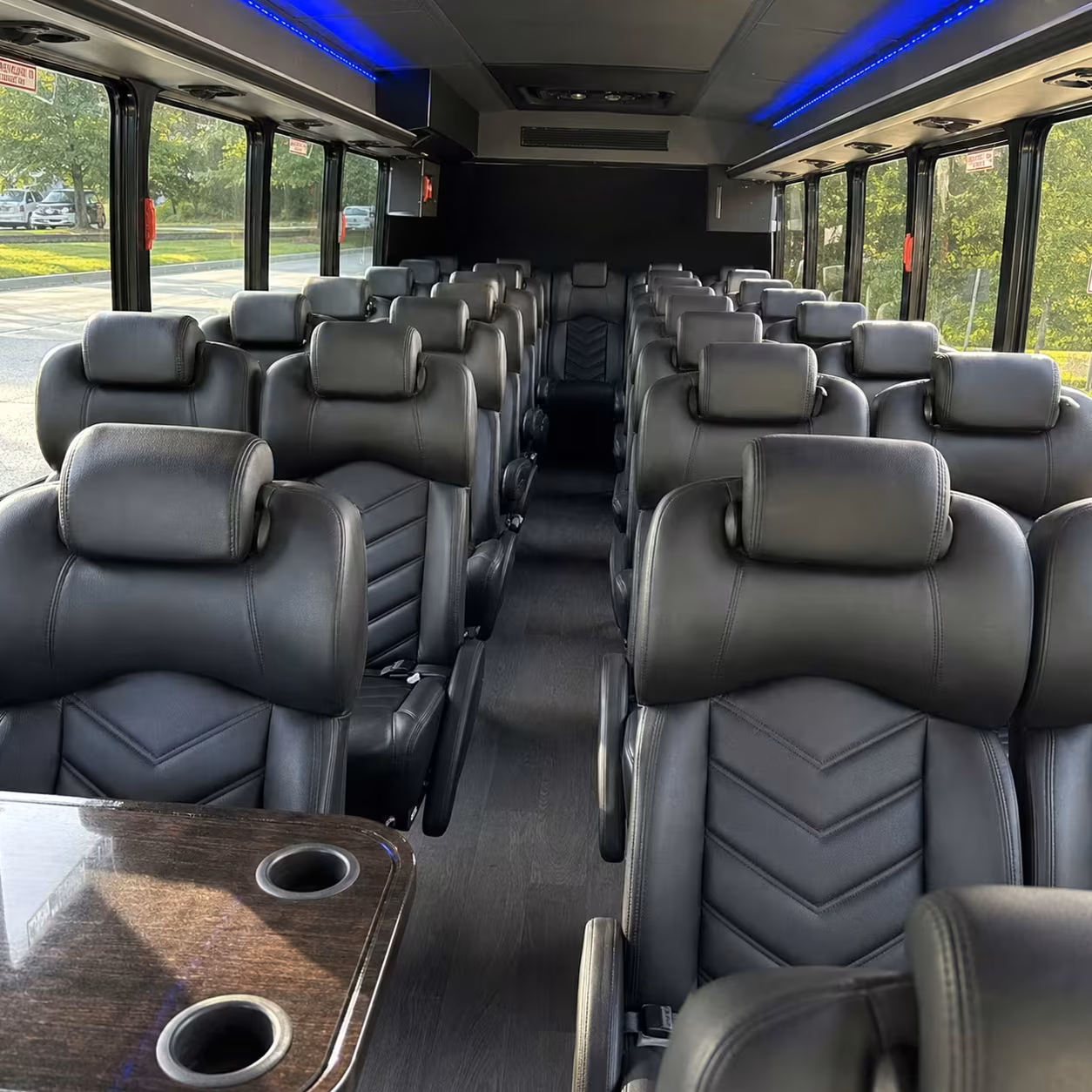 35 passenger minibus inside