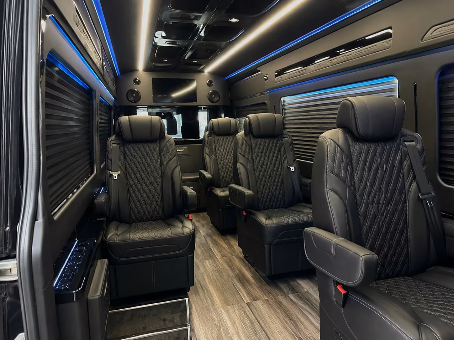 sprinter van with driver inside
